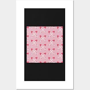 Love Arrows Valentine's Day Pattern Posters and Art